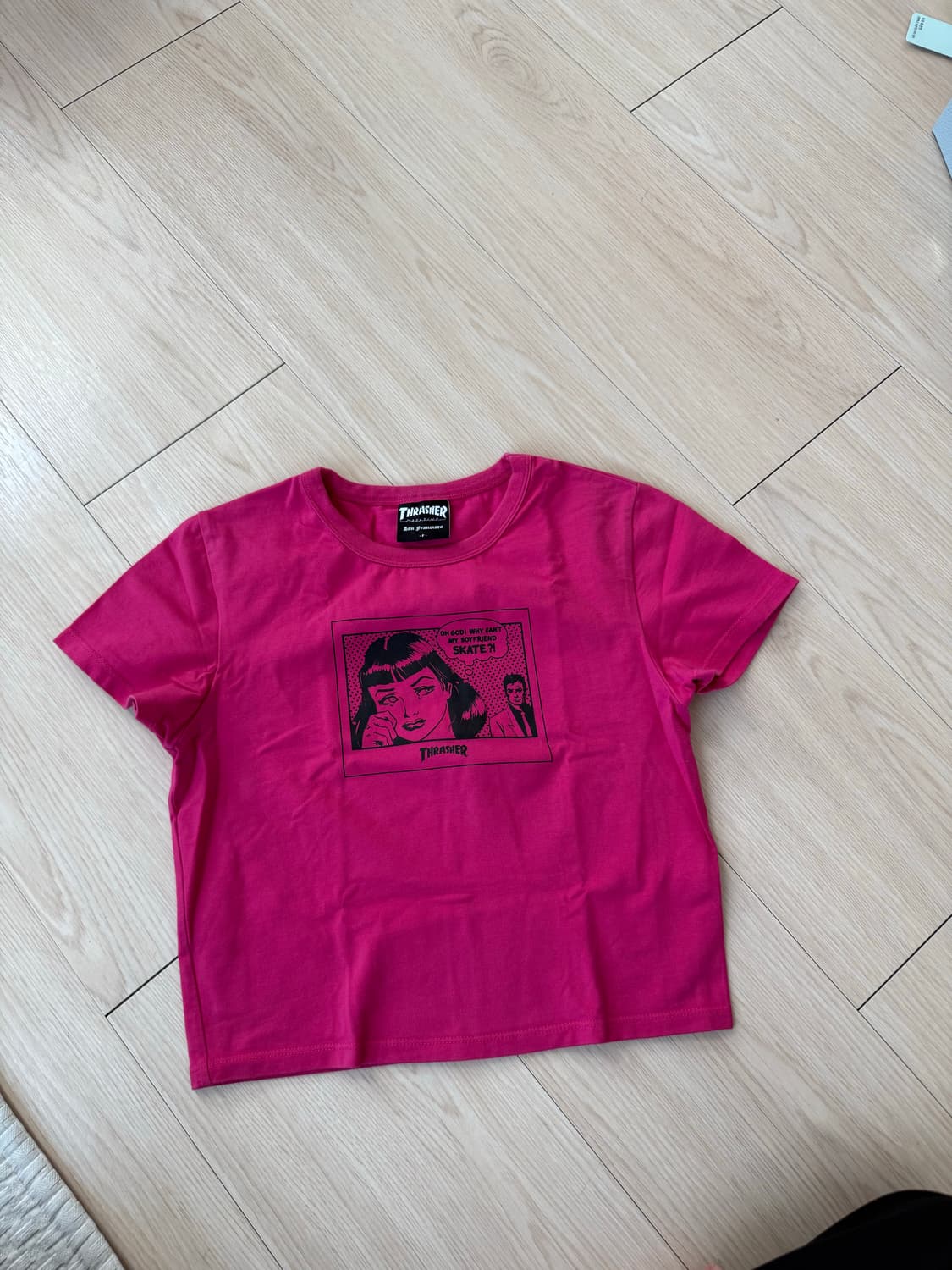 트레셔 핑크 티셔츠 상품이미지2