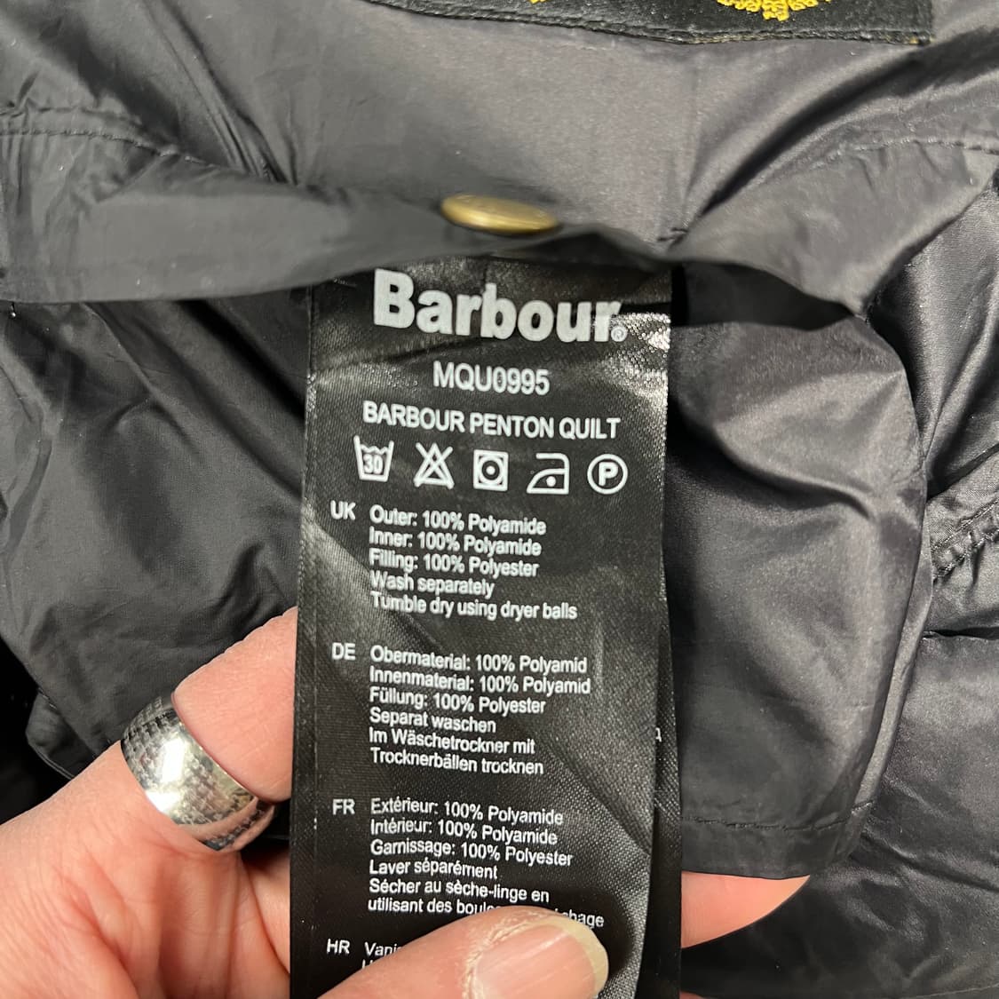 바버 경량 다운패딩 s09127 상품이미지7