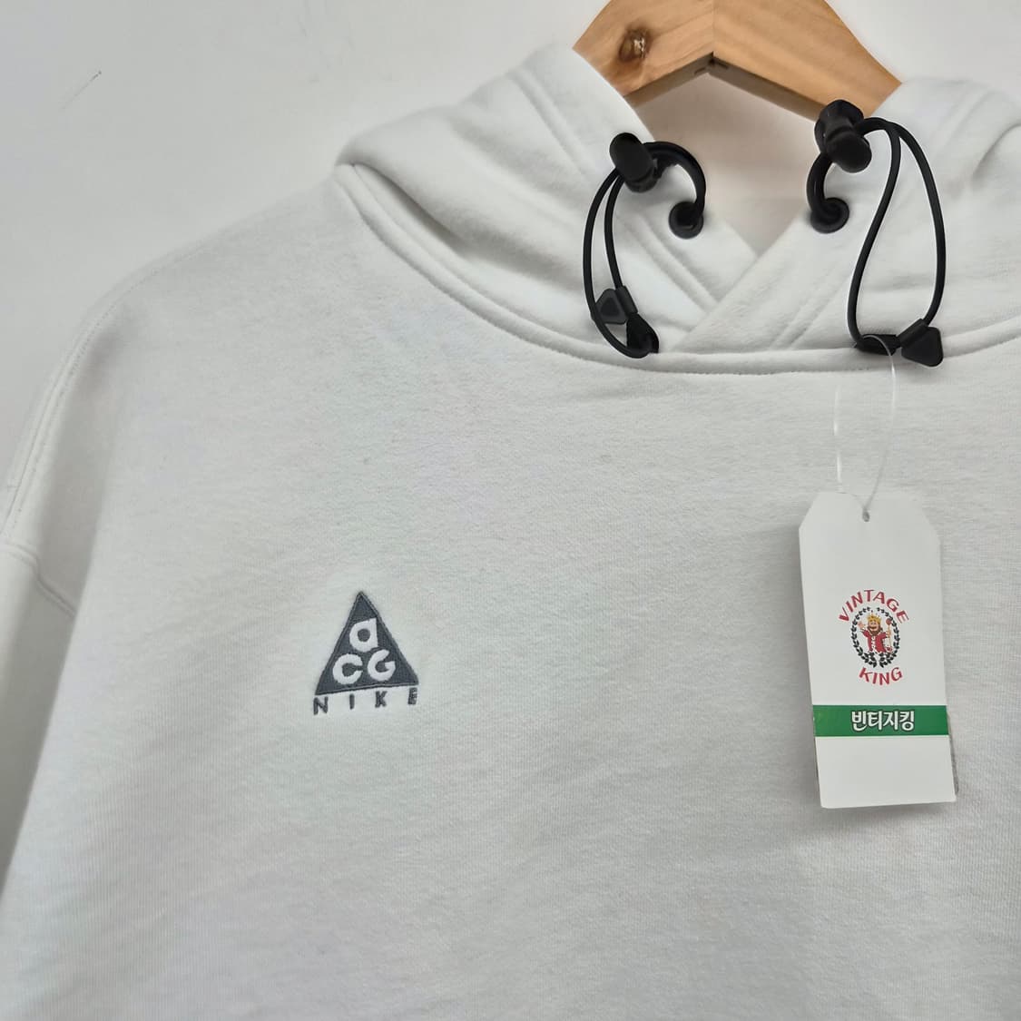 나이키 ACG 화이트 후드티 남성 M 상품이미지3