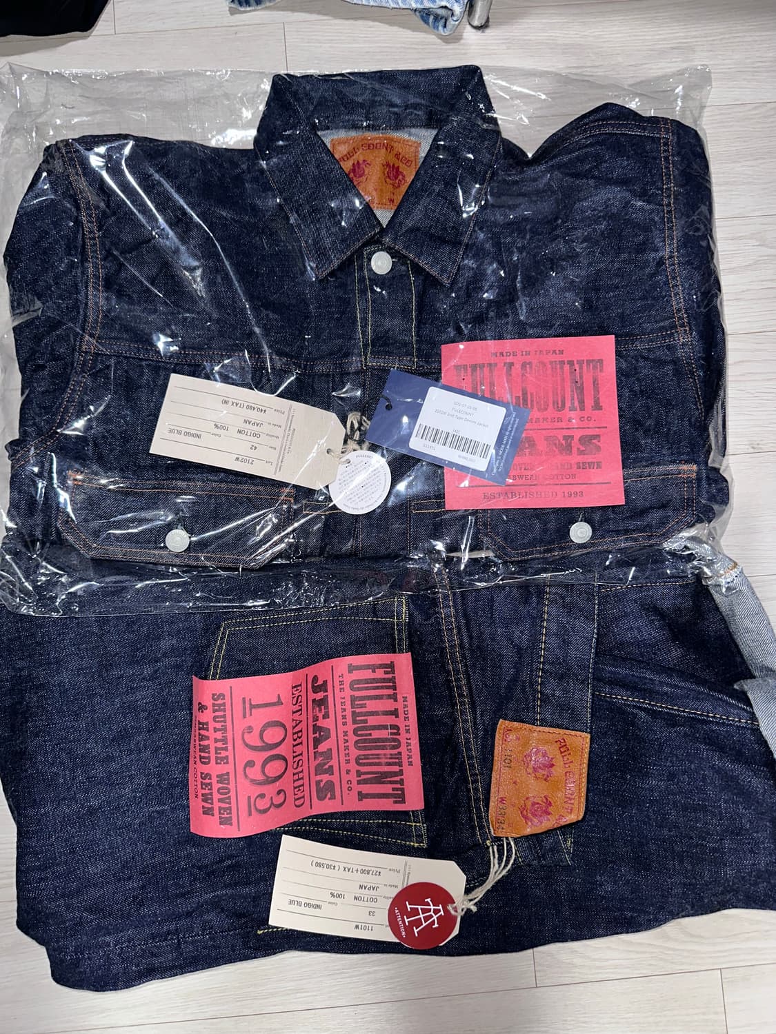 풀카운트 2102W 2nd 데님 자켓 42 (모드맨 구매) 상품이미지1