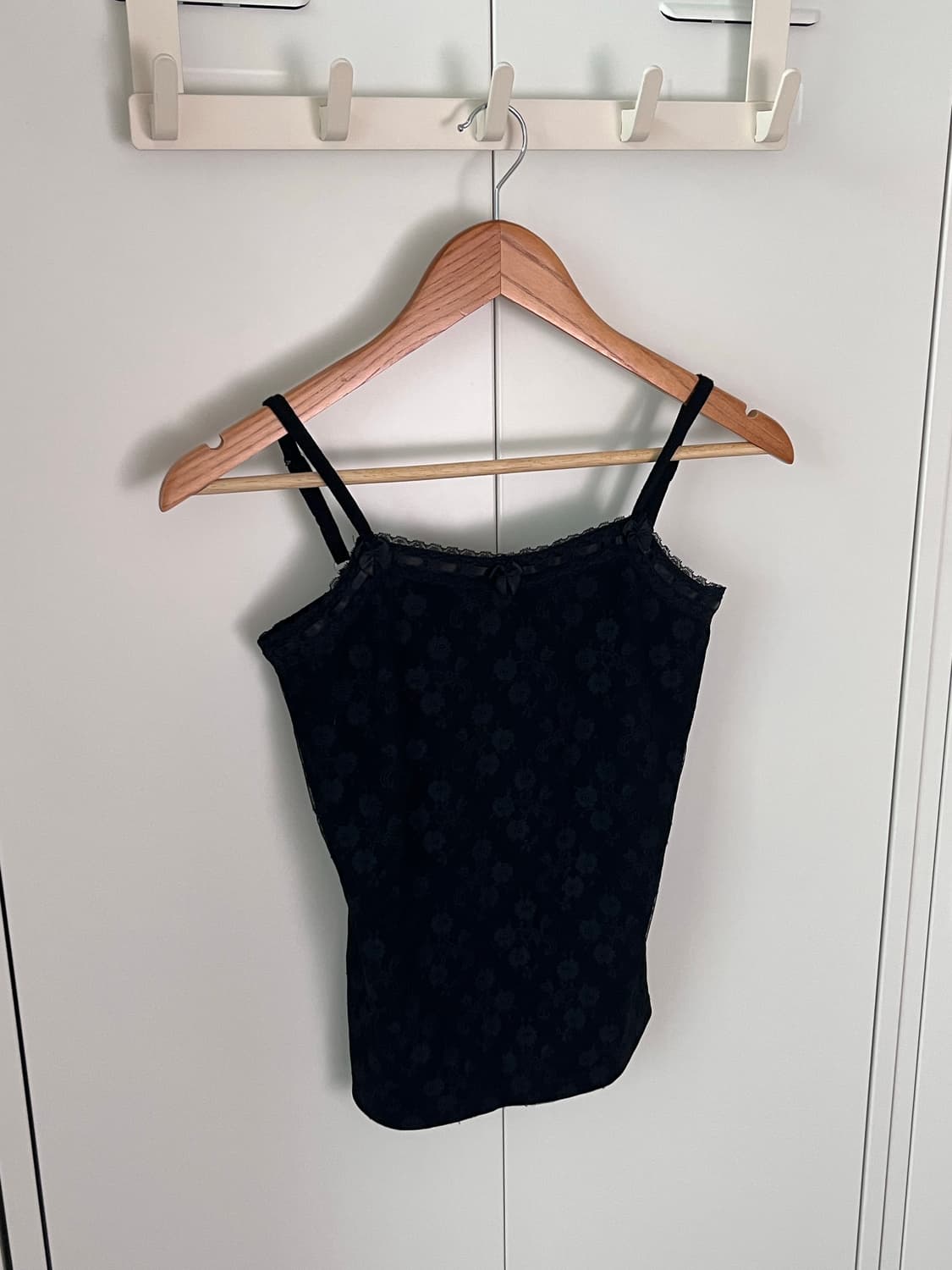 Vintage 블랙 장미 레이스 슬리브리스 상품이미지4