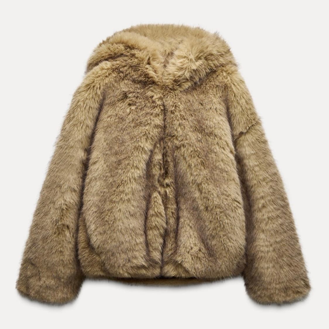 구해요) 자라 퍼 후드 자켓 FAUX FUR HOODED COAT 상품이미지1