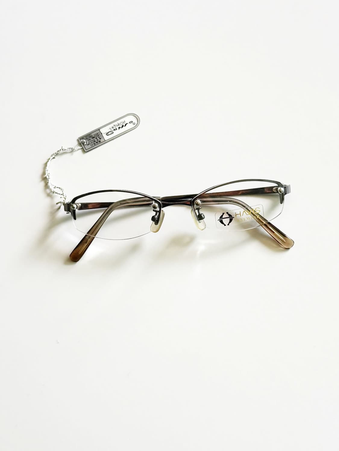 HAVIS 세미 림리스 스퀘어 메탈 프레임 빈티지 안경 상품이미지1