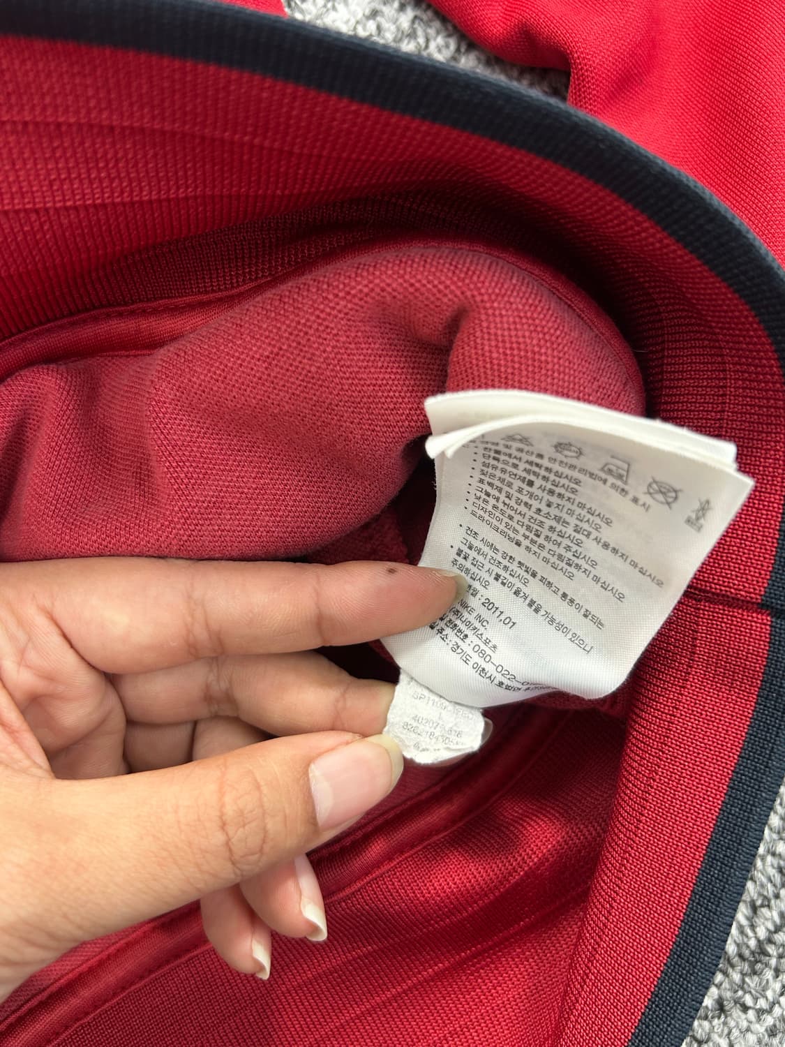 나이키 바르셀로나 레드 트랙탑 져지 L 상품이미지7