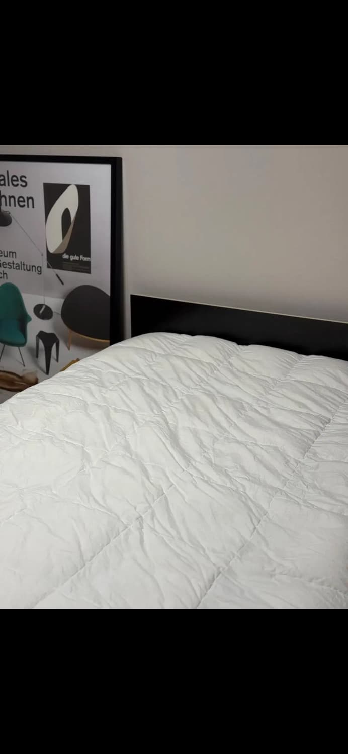 무어만 베드 프레임 헤드레스트 블랙 160X200  미드센츄리 상품이미지2