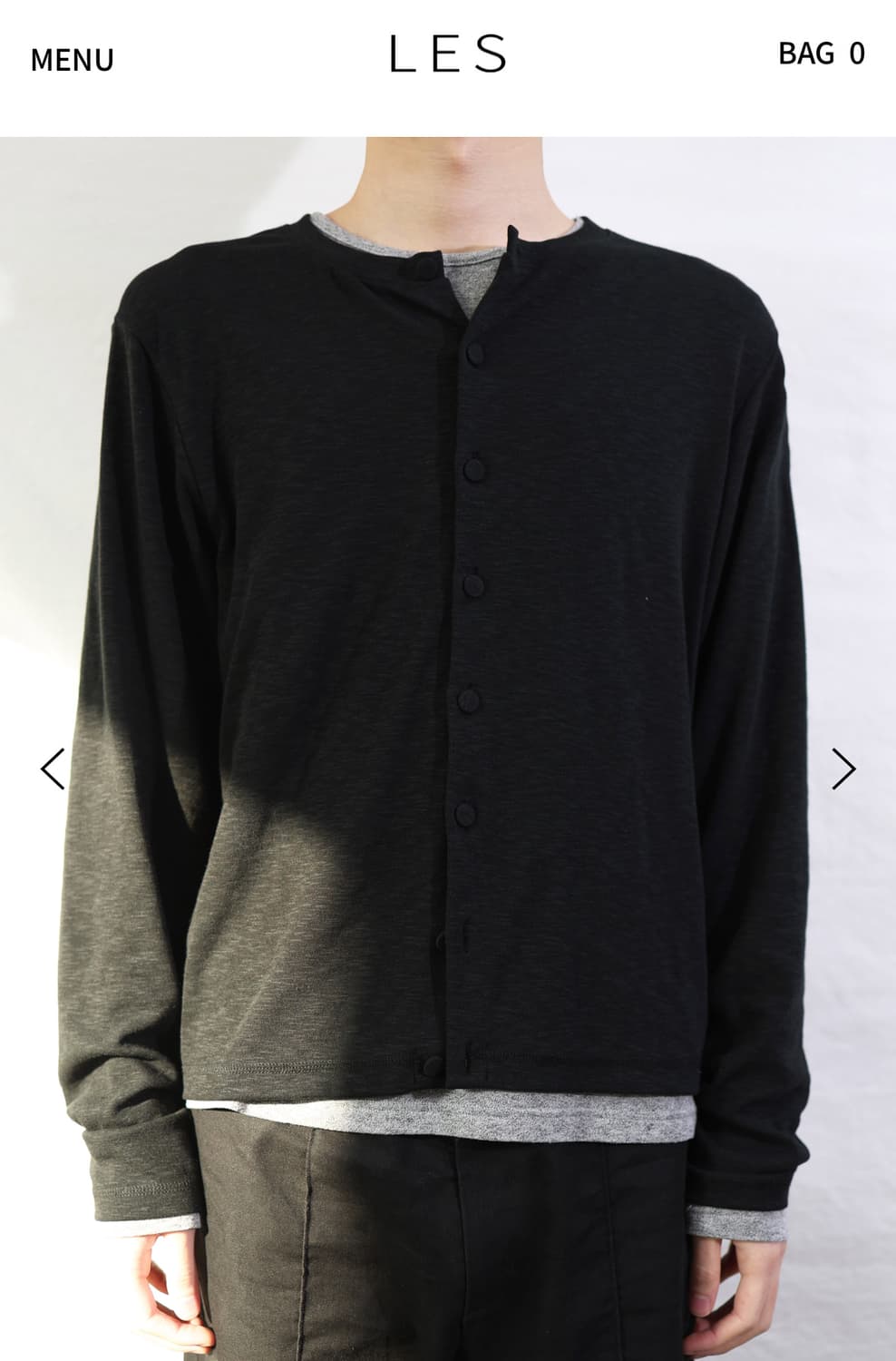 les 가디건 블랙 1 상품이미지1
