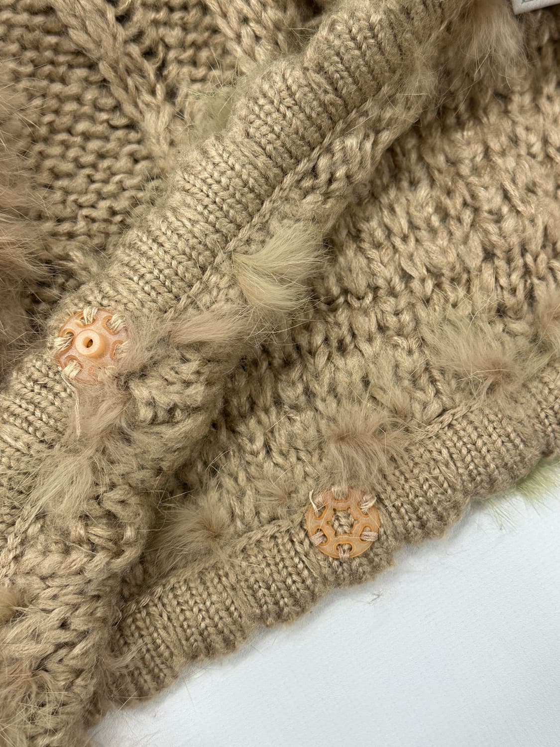 ❄️사와코의 라떼갸루 케이프 망토 ❄️판초 니트 그런지 히피 러블리 상품이미지7