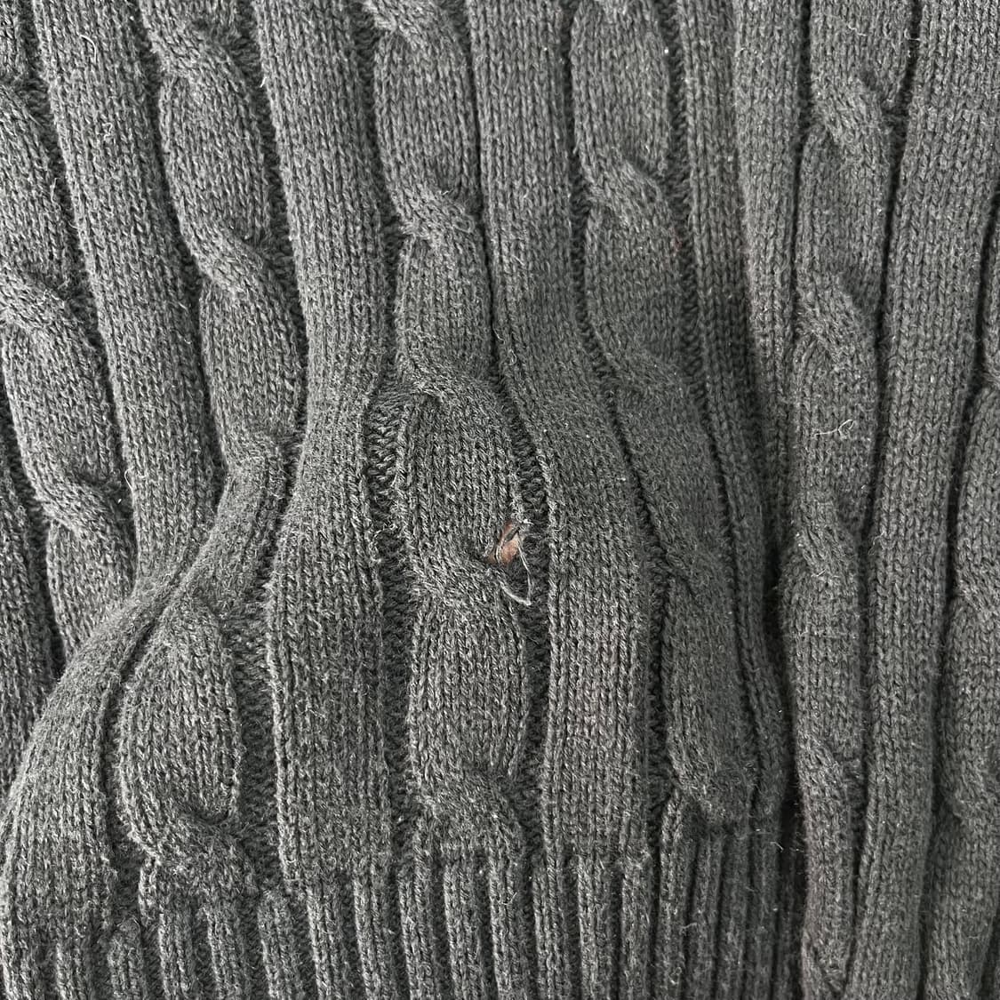 95 폴로 랄프로렌 신형라벨 꽈배기 브이넥 니트  상품이미지5