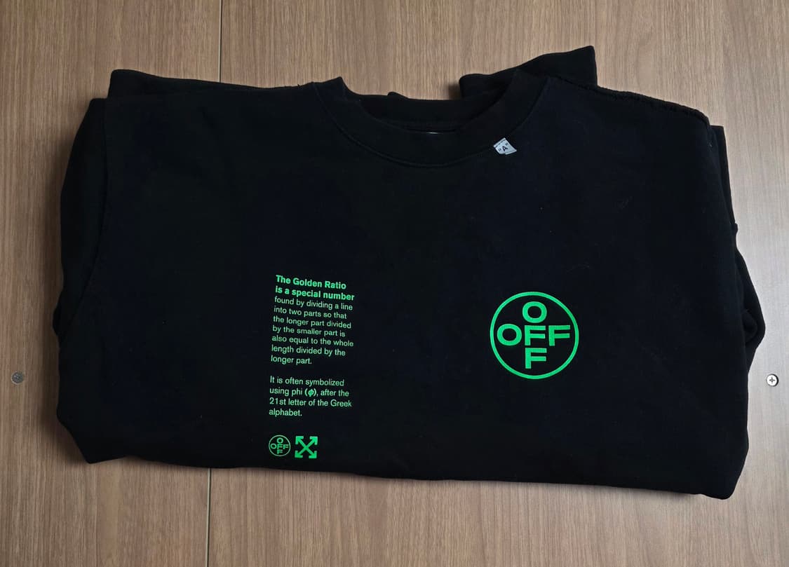 [S] 오프화이트 아치 셰이프 맨투맨 OMBA037R20E30006 상품이미지5