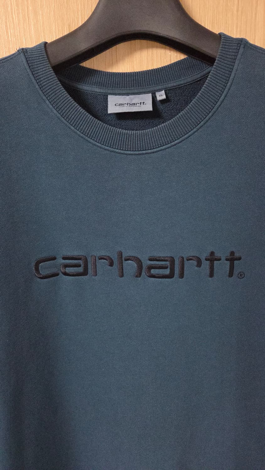 (착샷) 칼하트 WIP 맨투맨 피그먼트 스웻 티셔츠 상품이미지3