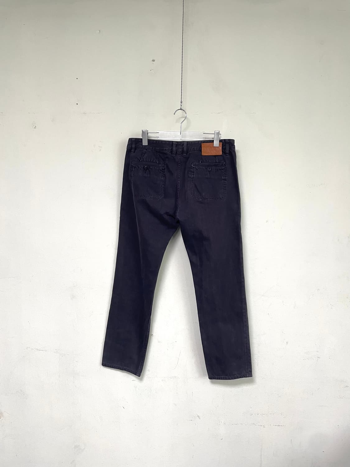 [50] 우영미 포켓 디테일 가먼트 다잉 데님 팬츠 스트레이트핏 상품이미지1