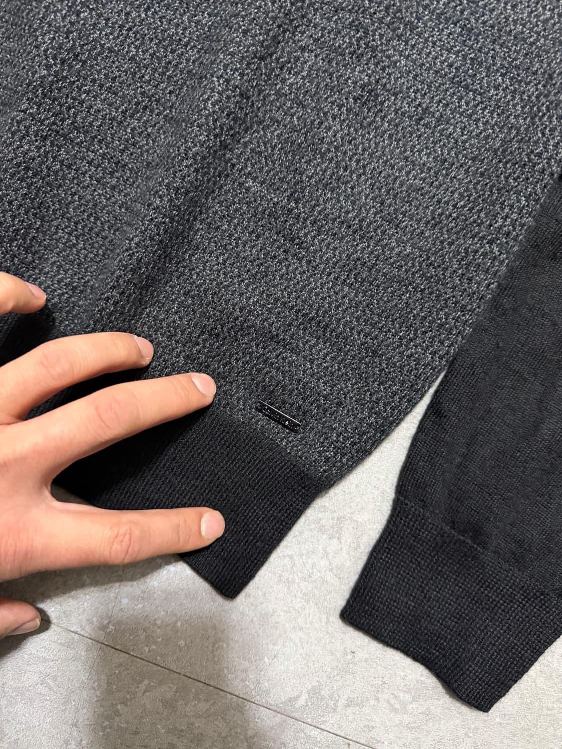 캘빈클라인 빈티지 컬러블록  울니트  100size   상품이미지2