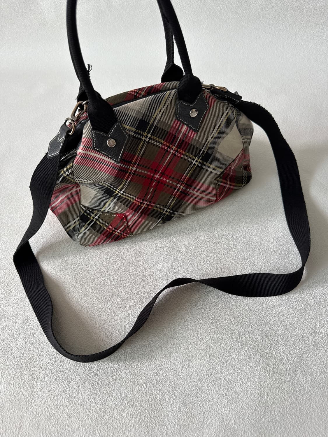 비비안웨스트우드(Vivienne Westwood) 체크토트백(크로스가능) 상품이미지2