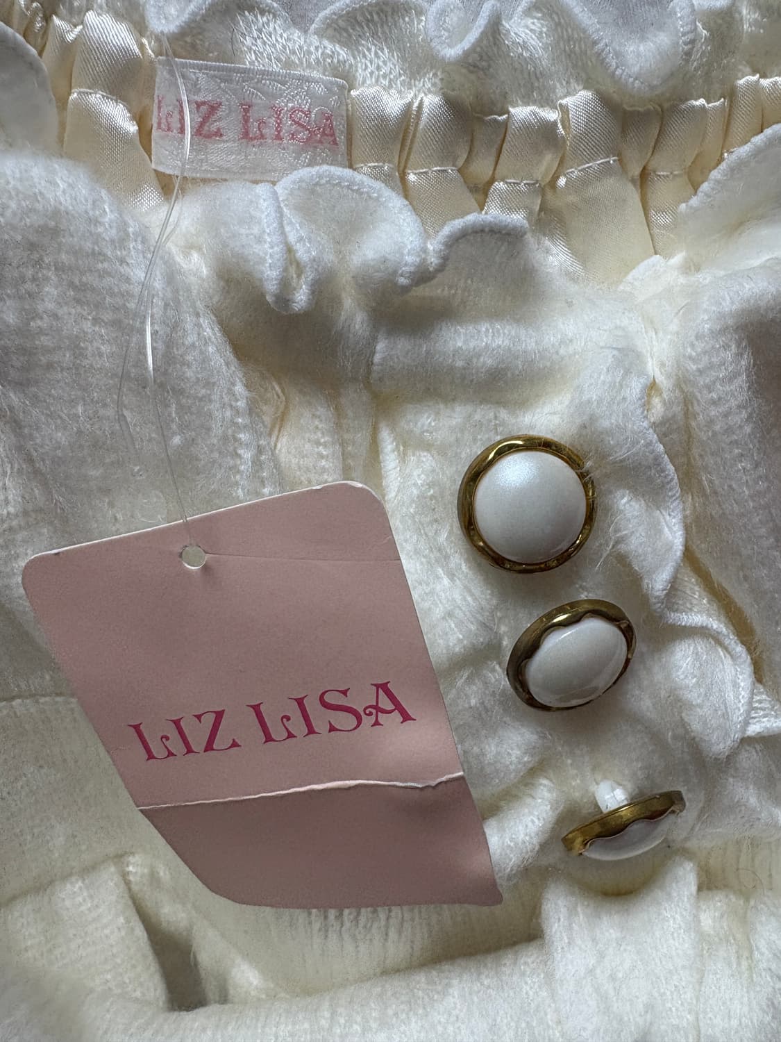 liz lisa 아이보리 리본 히메갸루 원피스 상품이미지2