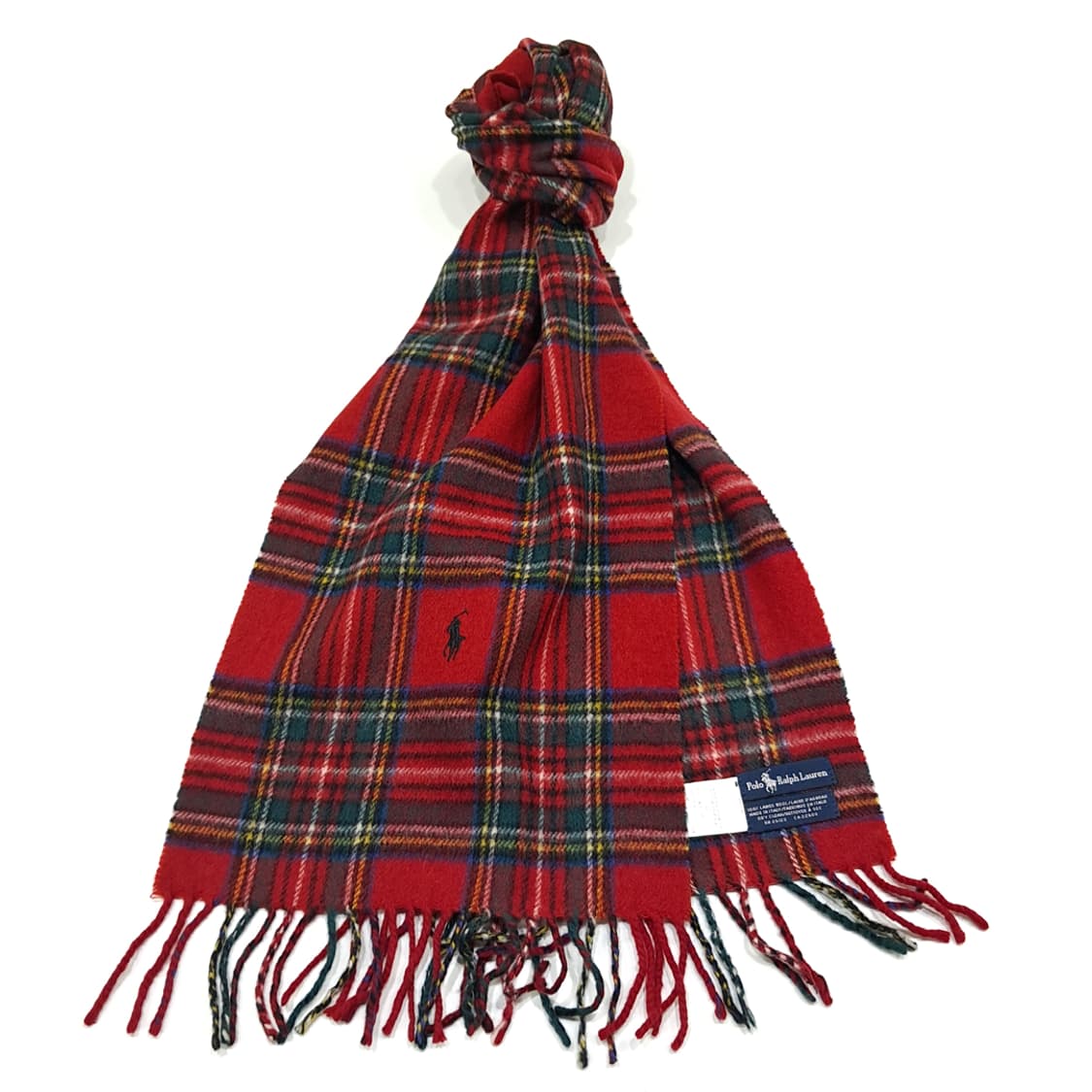 MX377 [Made in Italy] 폴로 램스울 로얄 레드 타탄 체 상품이미지2