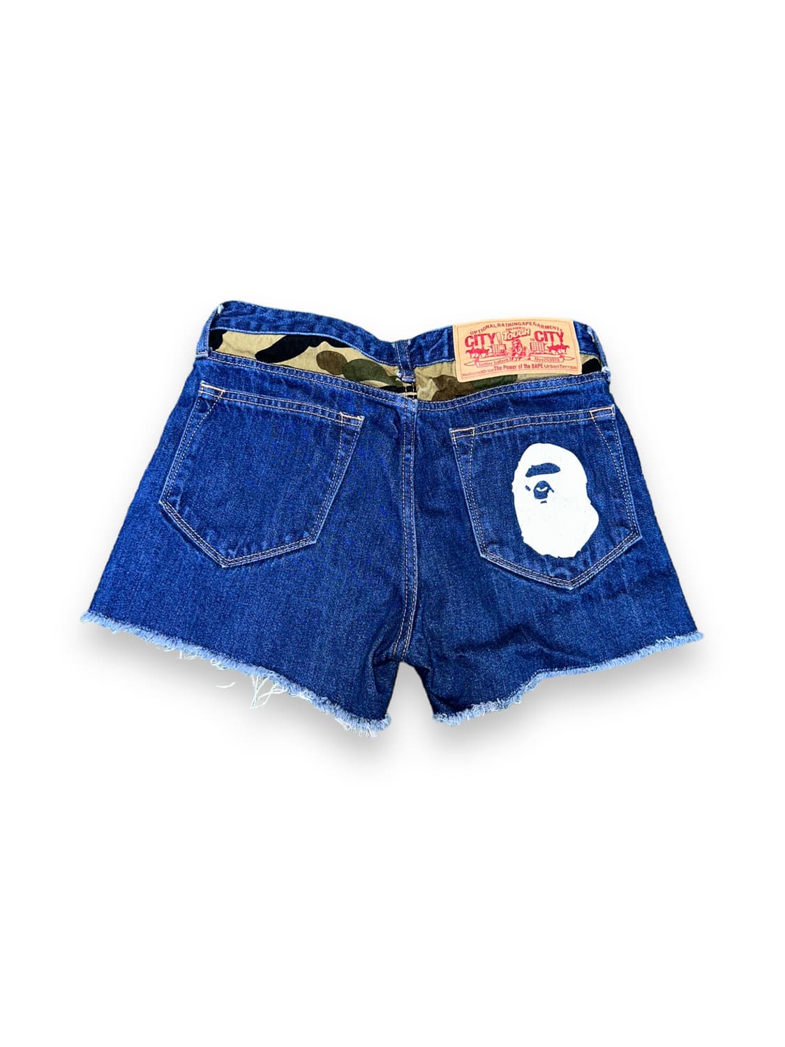 베이프 빅로고 데님 숏팬츠 BAPE 상품이미지1