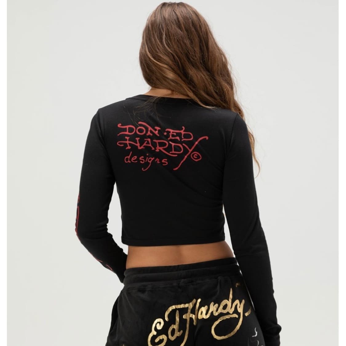 [새제품] 에드하디 블랙 롱슬리브 크롭탑 상품이미지9