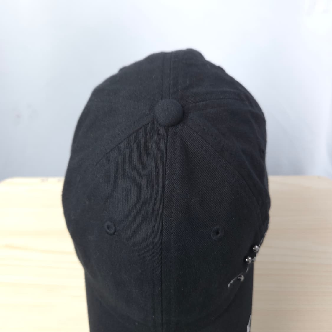 남녀공용/ 버커루 유니 피어싱 레터링 볼캡 블랙 상품이미지6