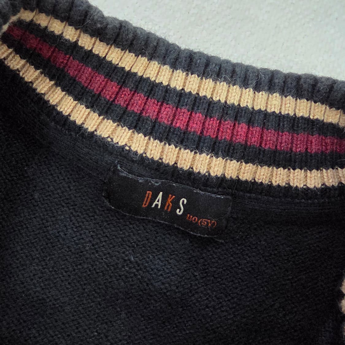 [110-5Y] 닥스 키즈 니트 집업 가디건 자켓 1229J 상품이미지3