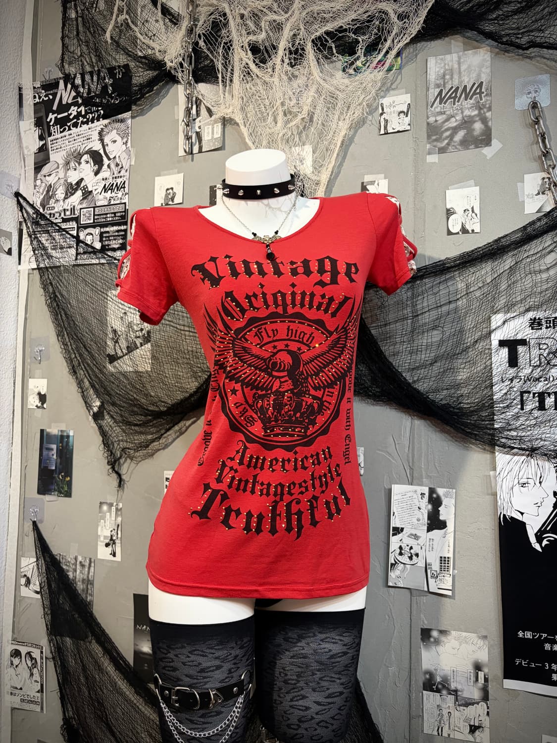 Gothic cubic lettering lace detailsleeve 상품이미지6