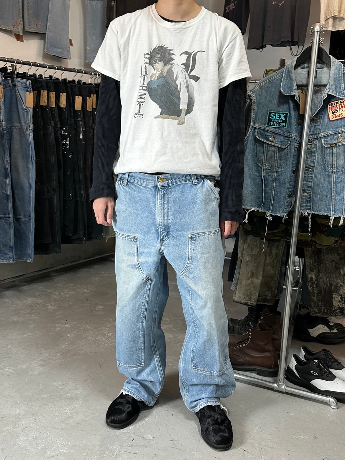 OG 칼하트 데님 더블니 칼하트 B73 썩블니 상품이미지10