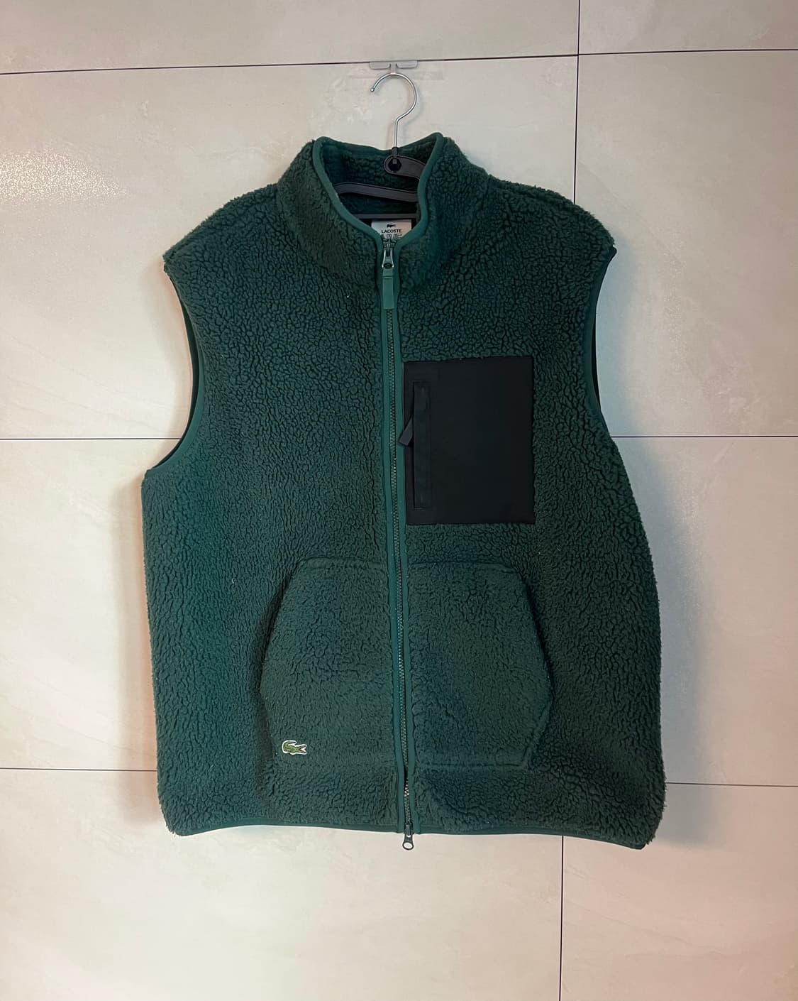 라코스테 그린 뽀글이 플리스 조끼 [L] 상품이미지3