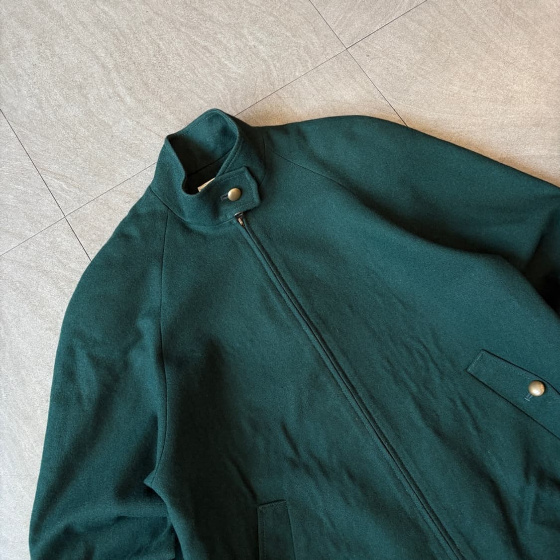 90s 90년대 미국 생산 펜들턴 그린 울 블루종 자켓 상품이미지2