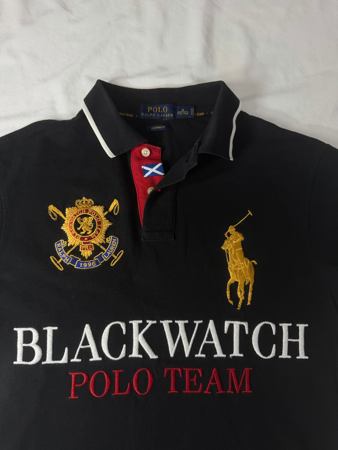 폴로 랄프로렌 빅포니 치프키프 블랙와치 카라티 블랙 상품이미지4