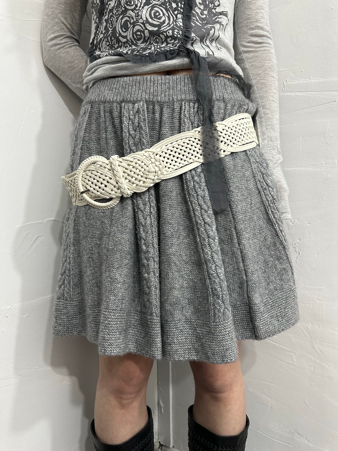 leather eyelet belt 상품이미지2