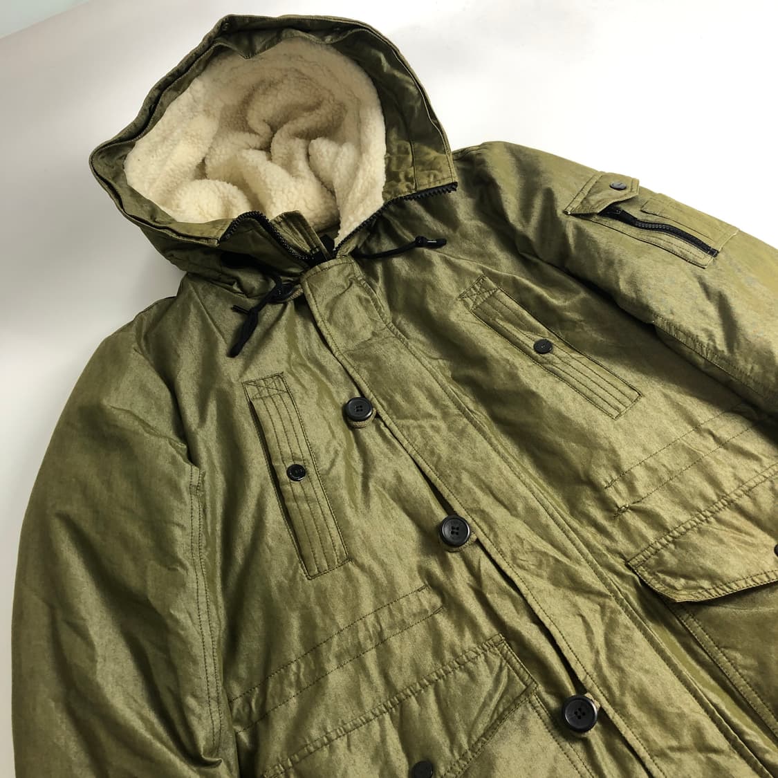 에비수 양털 야상 점퍼 L 상품이미지4