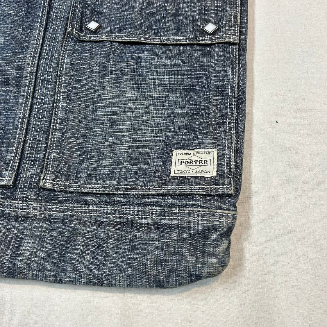 요시다 포터 코튼 데님 숄더백 토트백 P01 상품이미지3