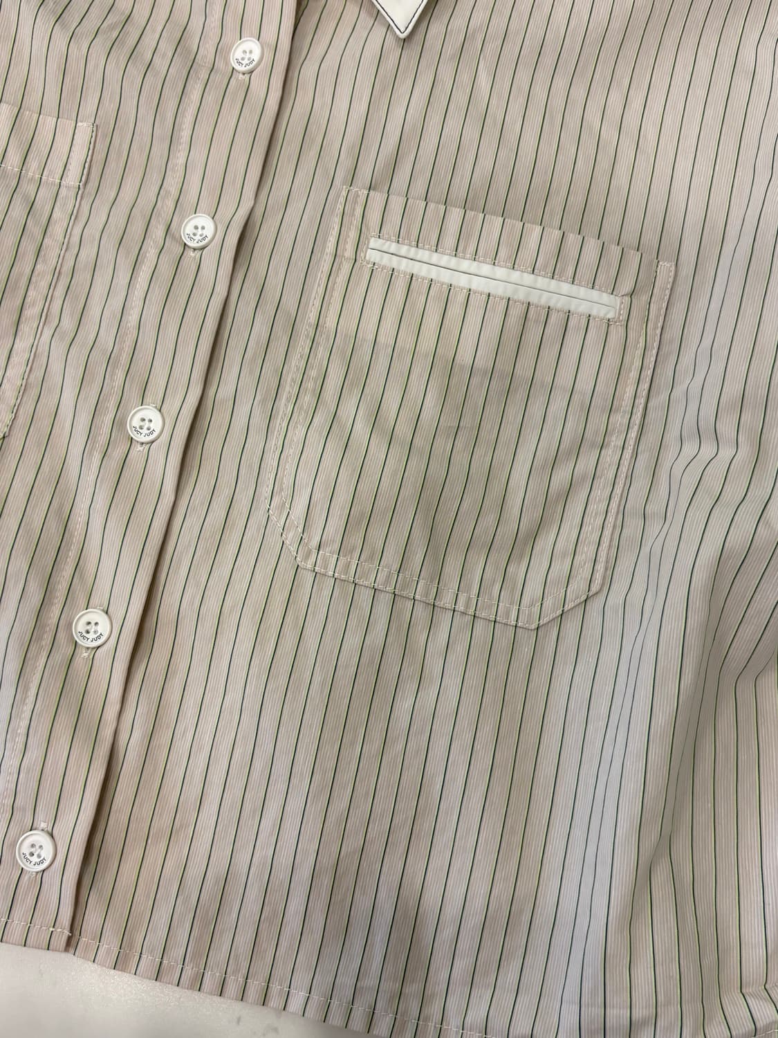 jcjd striped crop shirt 상품이미지4