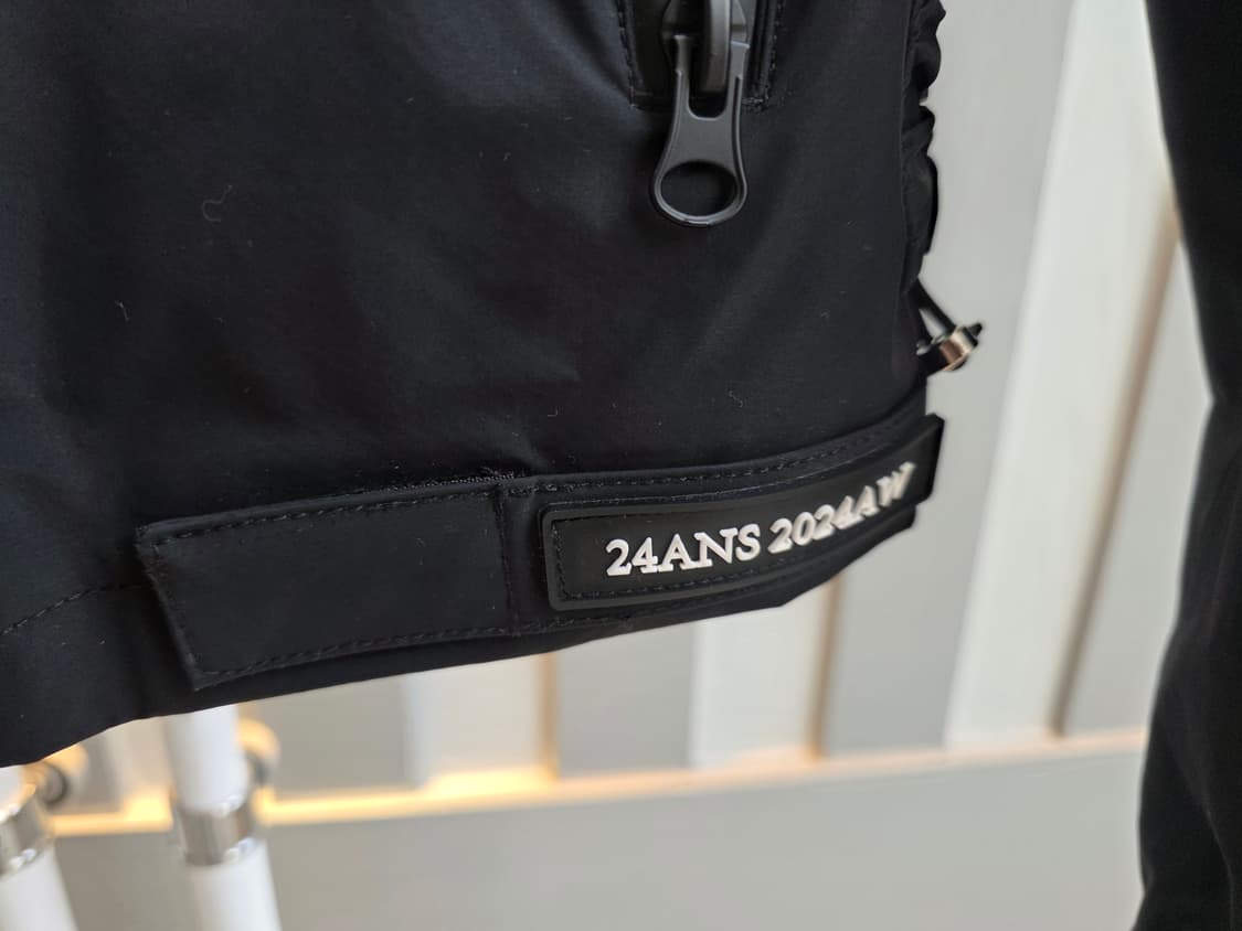 24ANS  블랙 바막 후드집업 상품이미지6