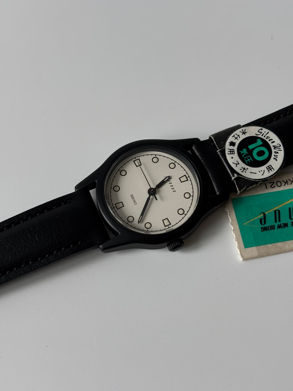 세이코 1980년대 Avenue 블랙 쿼츠 여성 데드스탁 상품이미지4