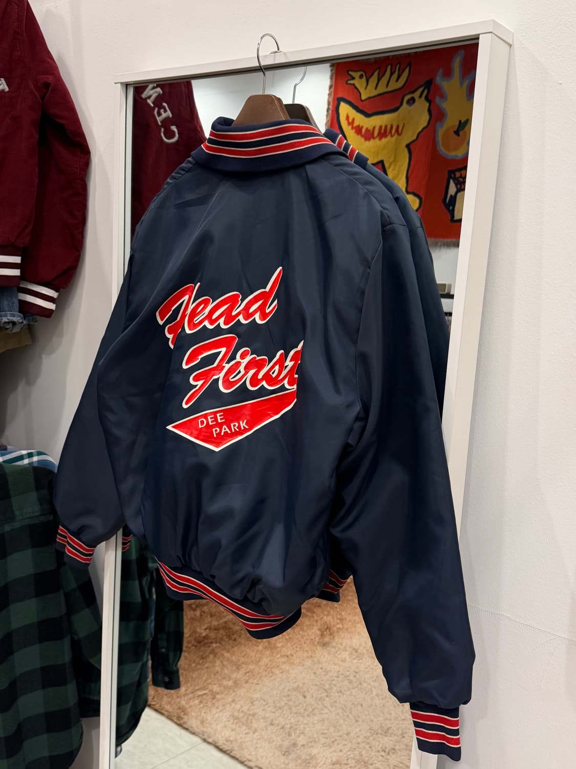 90s Gem Sportswear 베이스볼 새틴 자켓 (made USA) 상품이미지6