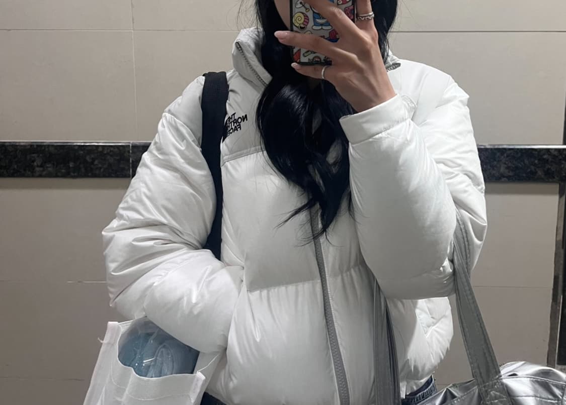 노스페이스 눕시 구스 다운 화이트 상품이미지3