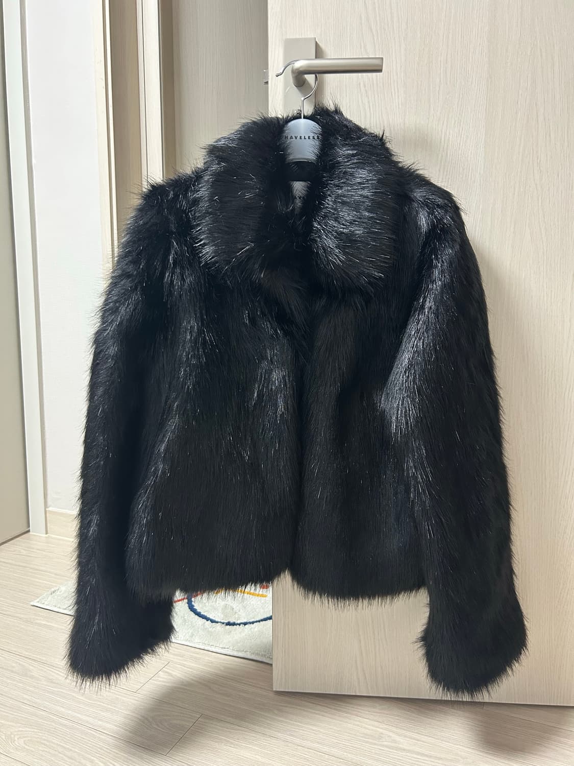 해브레스 HAILEE FAUX FUR JACKET BLACK 상품이미지2
