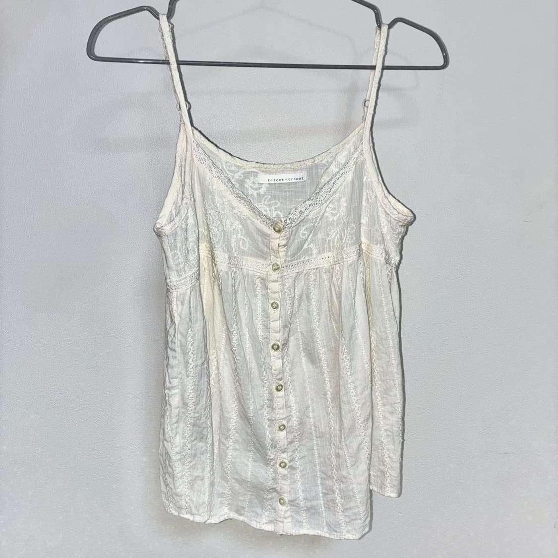 tricot tricot 일본 빈티지 모리걸 레이스 나시 블라우스 상품이미지1