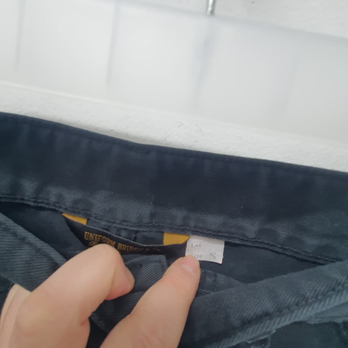 유니폼브릿지 블랙데님 퍼티그팬츠 상품이미지3