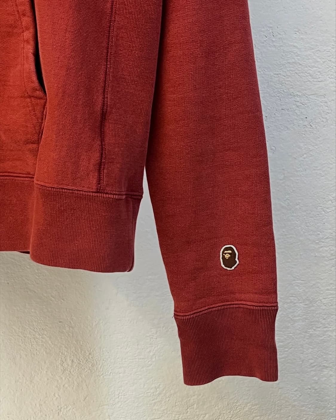 베이프 버건디 후드 집업 상품이미지5