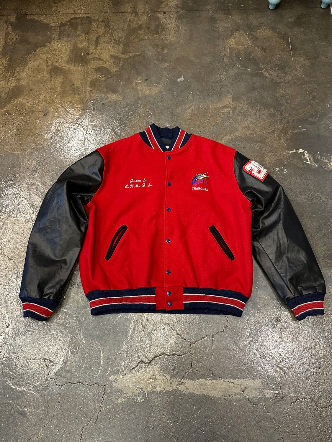 00s NEFF 빈티지 바시티 팀자켓 XXL 상품이미지1