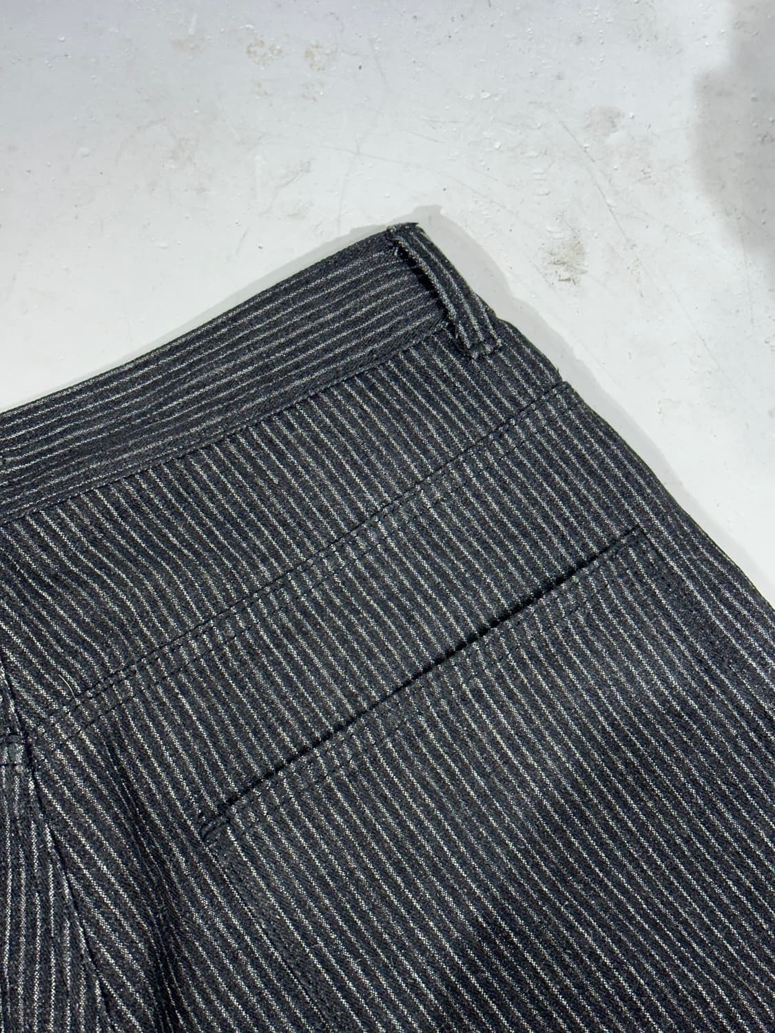 Vass 빈티지 흑청 와이드 히코리 와이드 힙합 데님 팬츠 M 상품이미지6