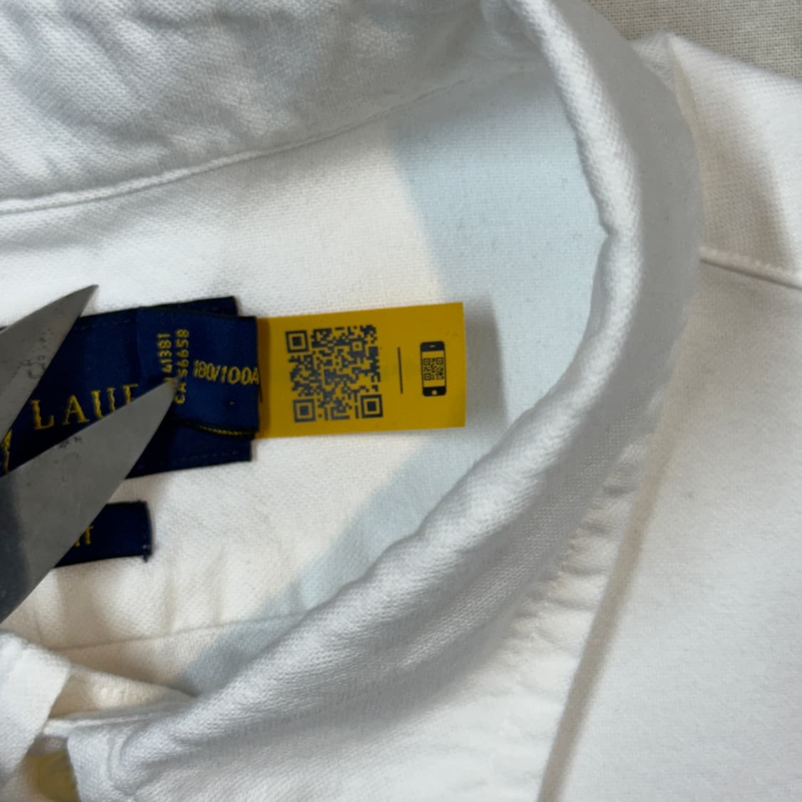 L) 폴로 랄프로렌 커스텀핏 옥스포드 셔츠 큐알탭 신형 T9 상품이미지7