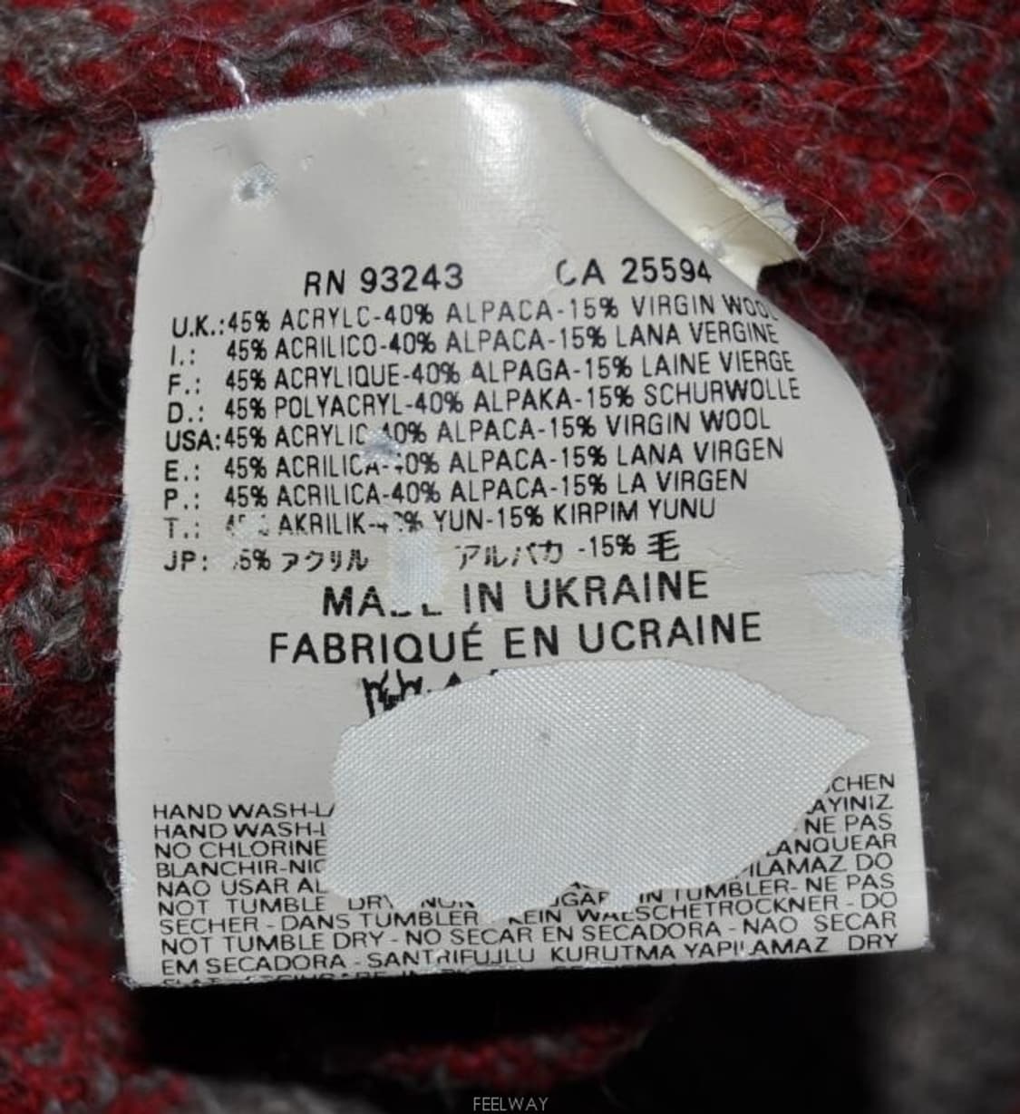 디젤/남성니트가디건식후드자켓(사이즈마른55) 상품이미지8