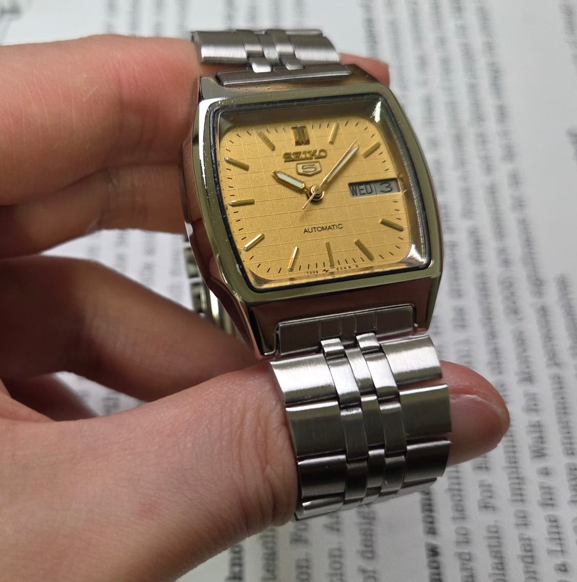 빈티지 세이코 사각테레비 데이데이트 그래픽체커 샴골판 브레이슬릿 ver. 상품이미지4