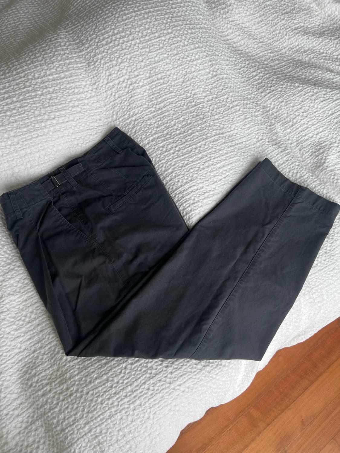 해칭룸 VTG Deep Pleats Trousers Charcoal 상품이미지3