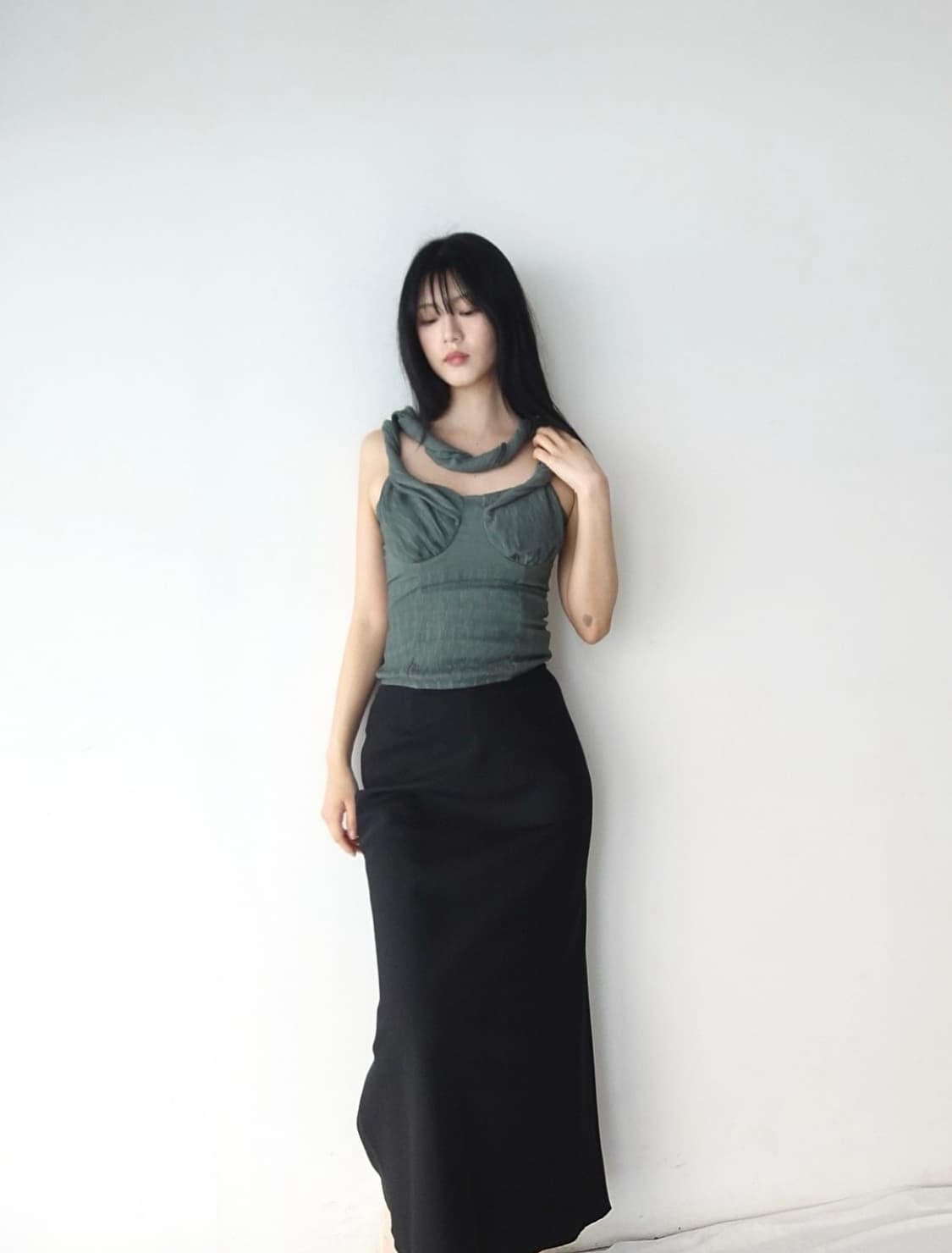 ttul 튤 Twist drape corset sleeveless  상품이미지3