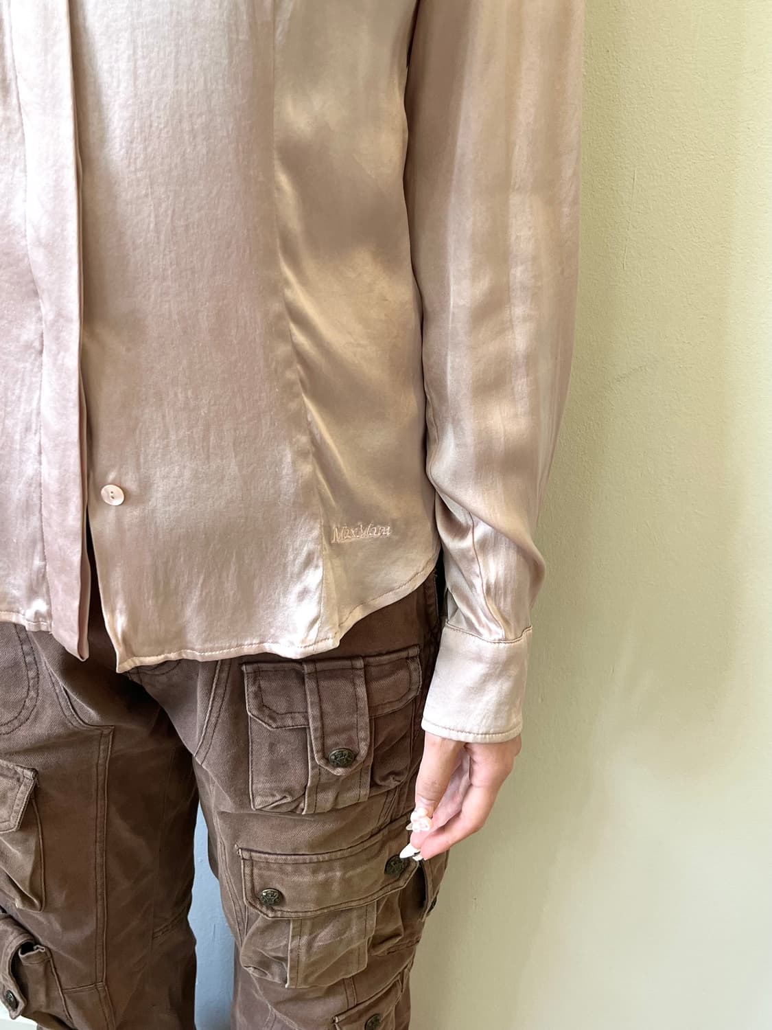 Max Mara 인디핑크실크 셔츠 상품이미지7