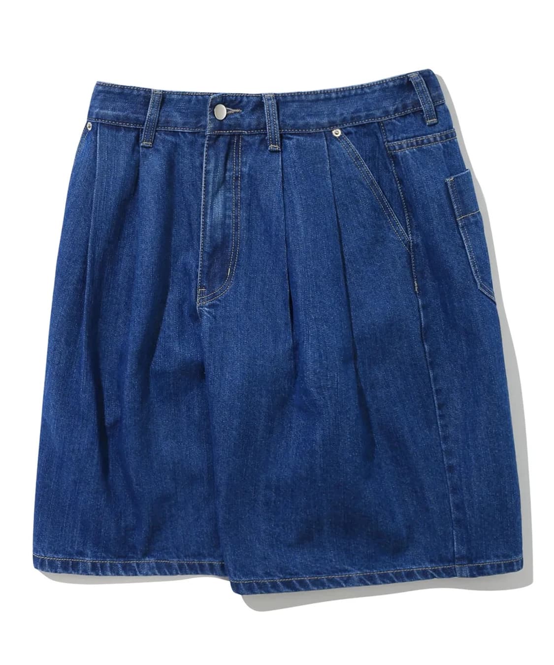 트릴리온 투턱 버뮤다 데님 쇼츠 상품이미지1