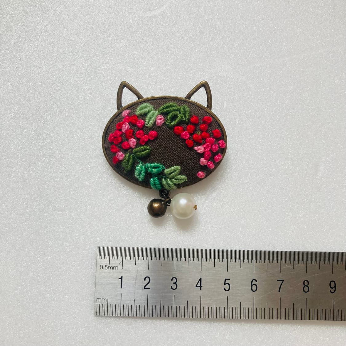 핸드메이드 프랑스자수 고영희 팬던트 브로치 상품이미지4